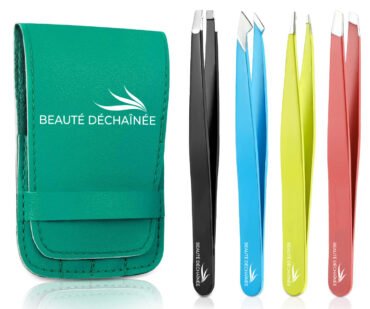 PROFESSIONAL STAINLESS STEEL EYEBROWS TWEEZERS (MULTI-COLOR)