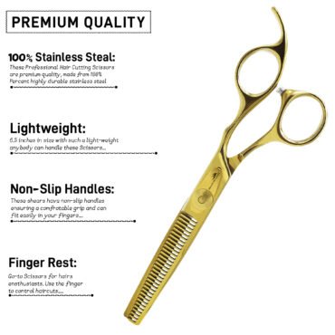 PROFESSIONAL BARBER HAIR THINNING SCISSORS 6.5″