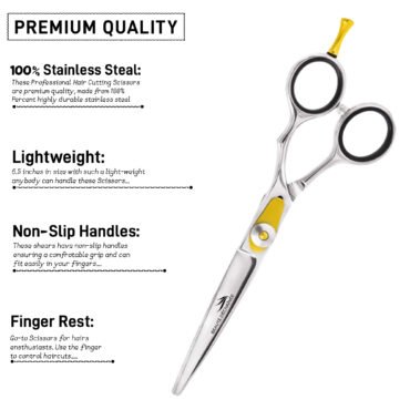 6.5 INCH PROFESSIONAL STAINLESS STEEL BARBER HAIR SCISSORS