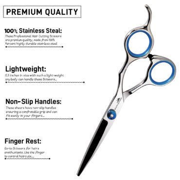 STAINLESS STEEL HAIR CUTTING SCISSORS 6.5 INCH HAIRDRESSING CUTTING SHEARS