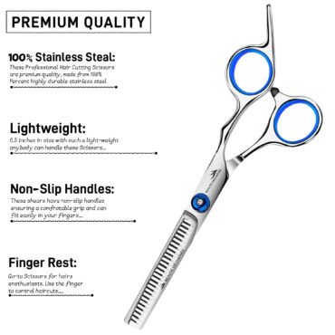 PROFESSIONAL HAIRDRESSING SCISSORS SET, 6.5″