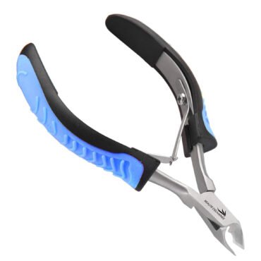 Professional Non-Slip Cuticle Cutter Stainless Steel Nipper Blue