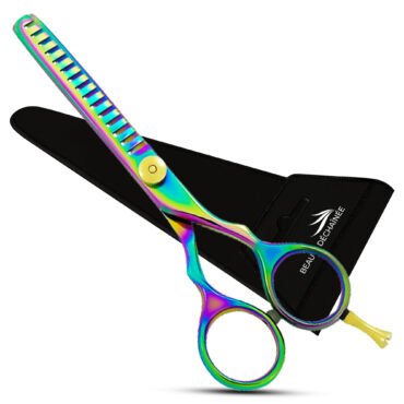 PROFESSIONAL BARBER THINNING SCISSORS 6.5 INCH (MULTI COLOR)