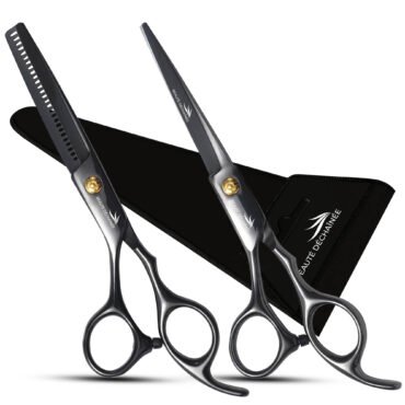 6.5 INCH PROFESSIONAL HAIR CUTTING SCISSORS SET, BLACK