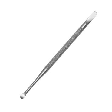 Pro Cuticle Pusher with 2 Ends – Stainless Steel Manicure Tool ( Silver )