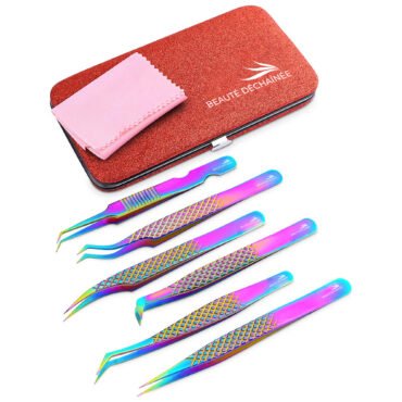 EYELASH TWEEZERS SET (Multi Color)