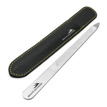 Triple Cut Metal Nail File, Double Sided Stainless Steel,