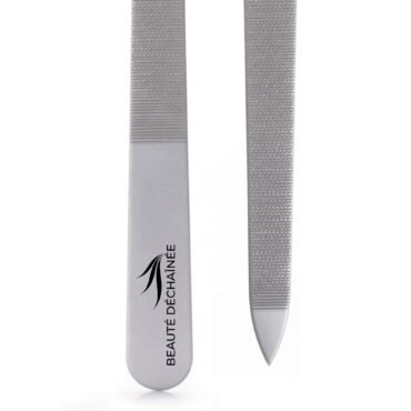 Triple Cut Metal Nail File, Double Sided Stainless Steel,