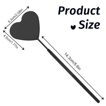 Lash Mirror for Eyelash Extensions Large Lash Mirror Heart Shaped Eyelash Mirror Detachable Eyelash Mirror Stainless Steel Eyelash Mirror Makeup Mirror Lash Extension Accessories(Black)